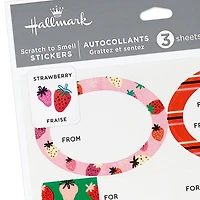 Strawberry-Scented Colorful Gift Tags and Stickers, 3 sheets for only USD 3.99 | Hallmark