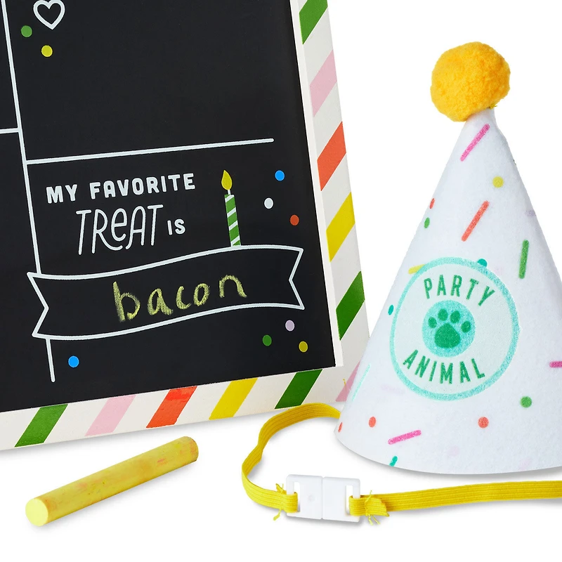 Pet Birthday Chalkboard With Party Hat for only USD 22.99 | Hallmark