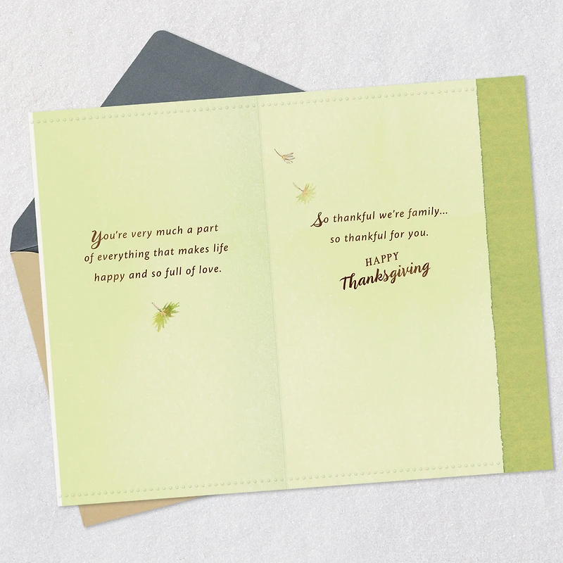 So Thankful We're Family Thanksgiving Card for Daughter and Her Husband for only USD 4.59 | Hallmark