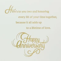Here's to You Two and a Lifetime of Love 25th Anniversary Card for only USD 7.59 | Hallmark