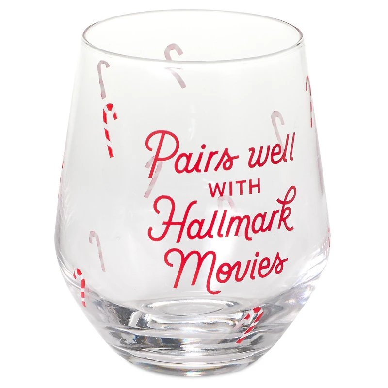 Hallmark Channel Pairs Well With Hallmark Movies Stemless Wine Glass, 14.5 oz. for only USD 19.99 | Hallmark