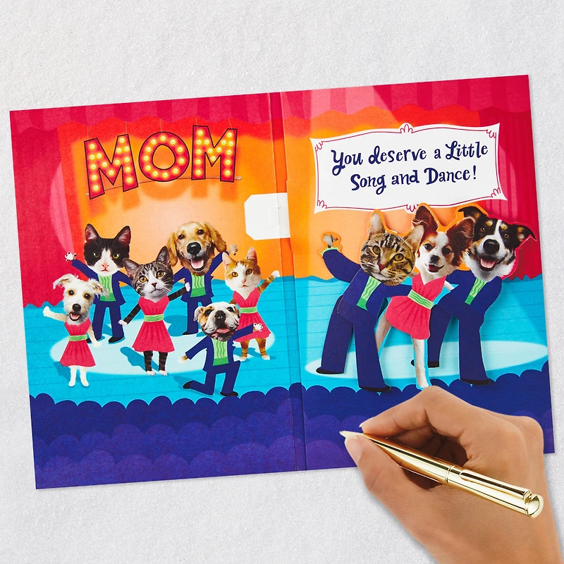 A Little Song and Dance Funny Musical Pop-Up Mother's Day Card for Mom With Motion for only USD 9.99 | Hallmark