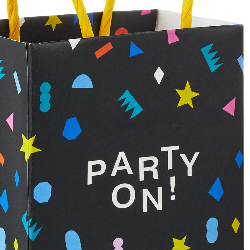 4" "Party On" Mini Treat Bags With Handles, Pack of 4 for only USD 4.99 | Hallmark