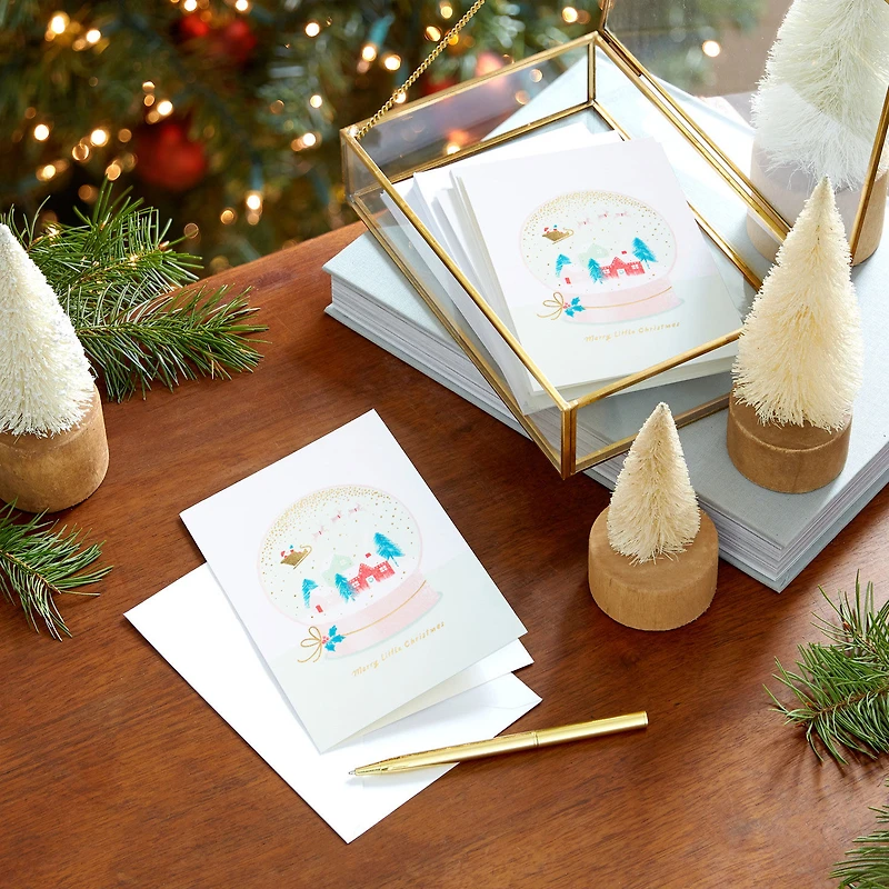 Merry Little Snow Globe Packaged Christmas Cards, Set of 5 for only USD 5.00 | Hallmark