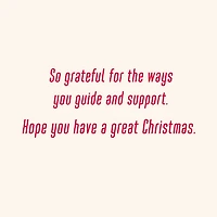 So Grateful for You Christmas Thank-You Card for Coach for only USD 2.99 | Hallmark