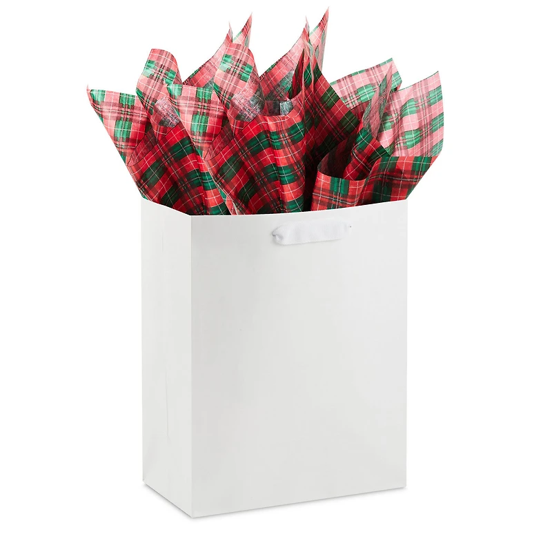 Red and Green Christmas Plaid Tissue Paper, 6 sheets for only USD 1.99 | Hallmark