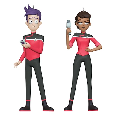 Star Trek™: Lower Decks Ensigns Beckett Mariner and Bradward Boimler Ornaments, Set of 2 for only USD 30.99 | Hallmark