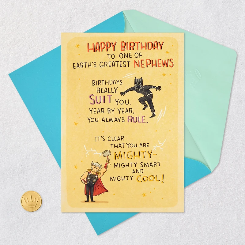 Marvel Avengers One of Earth's Greatest Nephews Birthday Card for only USD 4.59 | Hallmark