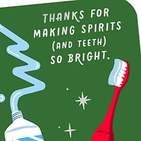 Making Spirits and Teeth So Bright Christmas Card for Dentist or Dental Hygienist for only USD 3.99 | Hallmark