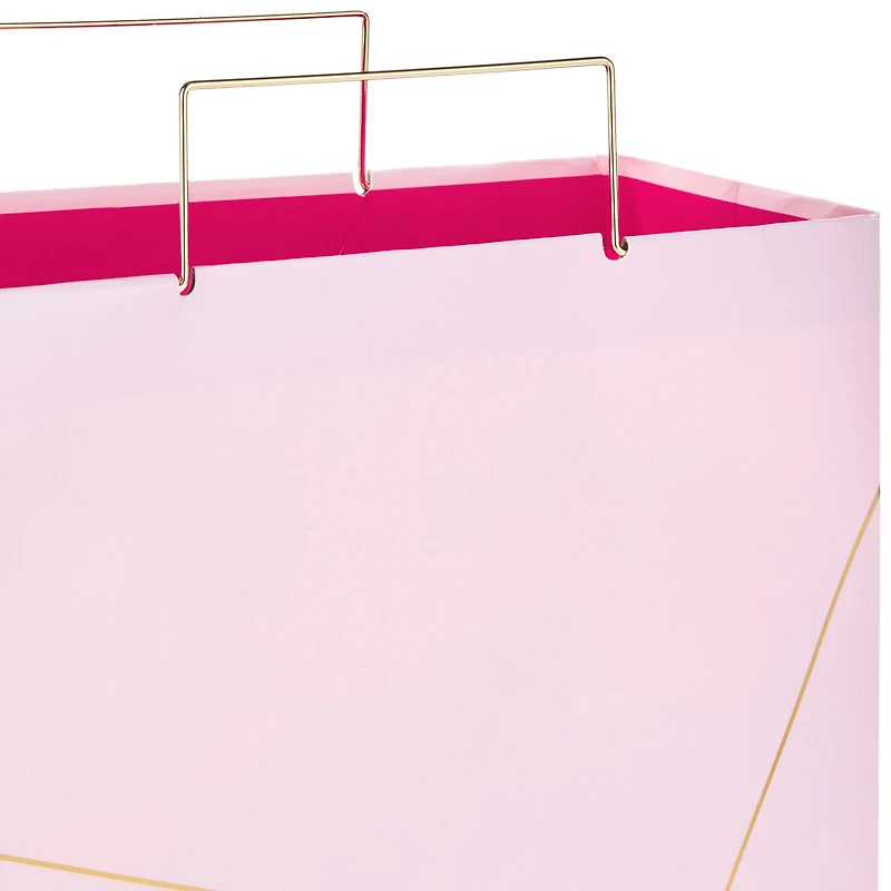 Light Pink With Gold Large Square Gift Bag, 10.4" for only USD 6.99 | Hallmark