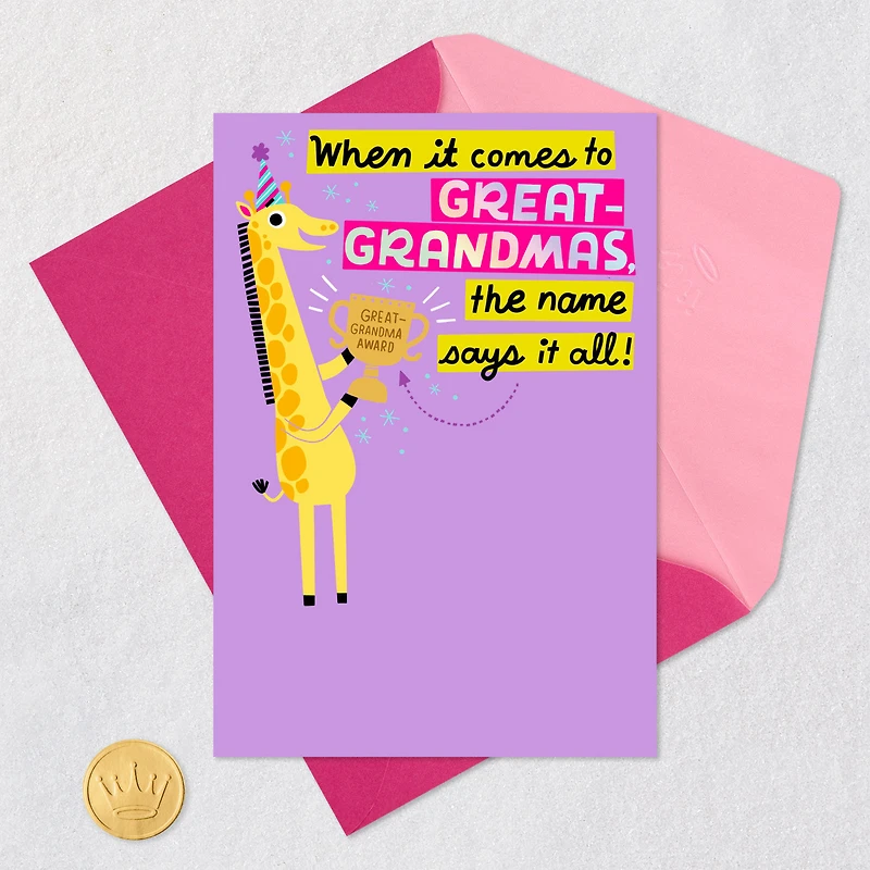 Your Name Says It All Birthday Card for Great-Grandma for only USD 2.99 | Hallmark