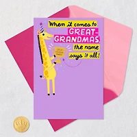 Your Name Says It All Birthday Card for Great-Grandma for only USD 2.99 | Hallmark