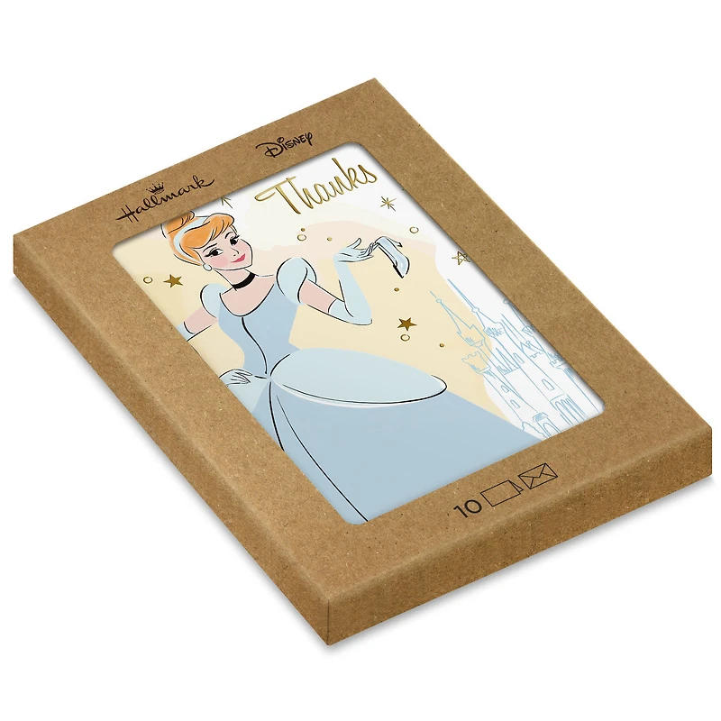 Disney Cinderella and Slipper Blank Thank You Notes, Pack of 10 for only USD 10.49 | Hallmark