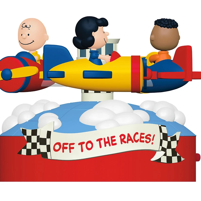 The Peanuts® Gang Off to the Races! Musical Ornament With Motion for only USD 52.99 | Hallmark