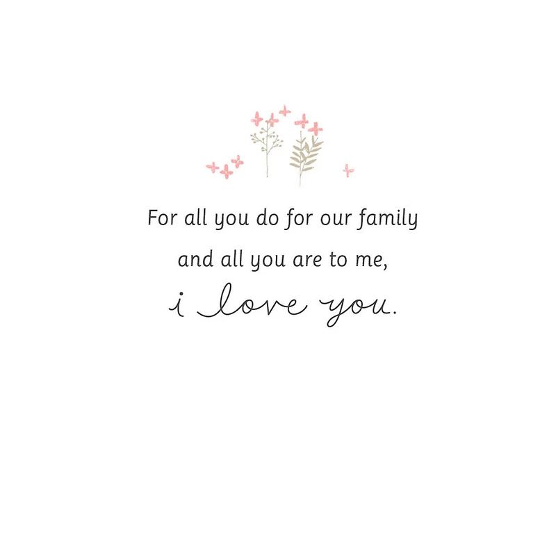 Love You and All You Do for Our Family Mother's Day Card for Wife for only USD 6.99 | Hallmark