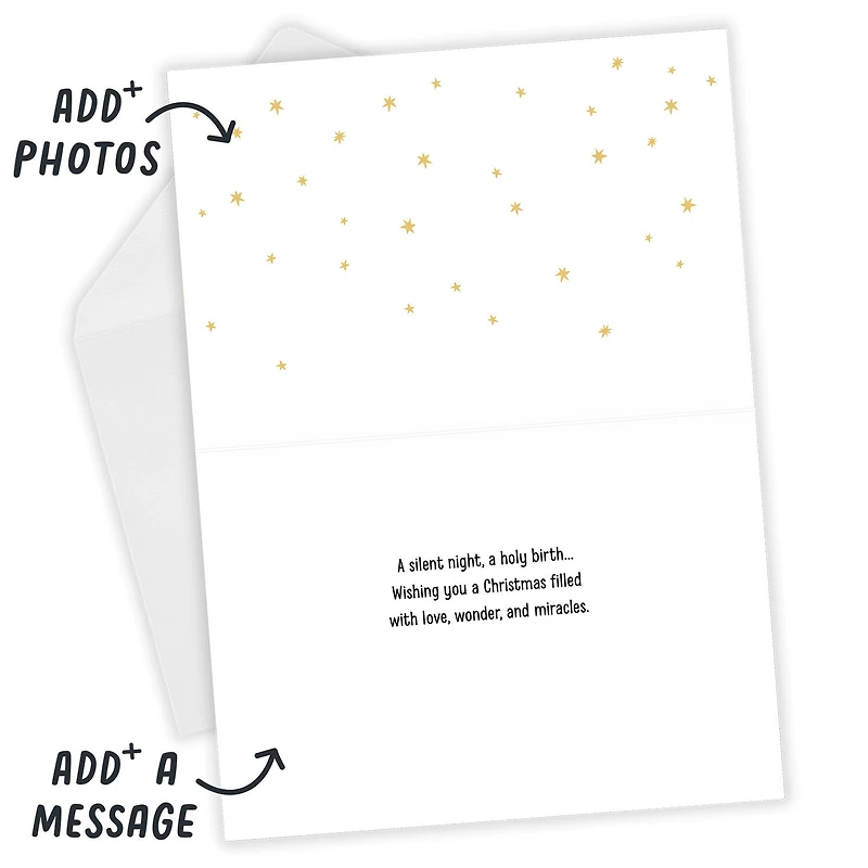 Love and Miracles Nativity Religious Custom Christmas Card for only USD 4.99 | Hallmark