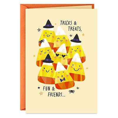 Tricks and Treats, Fun and Friends Halloween Card for only USD 2.00 | Hallmark