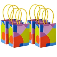 4" Abstract Neon Shapes Mini Treat Bags With Handles, Pack of 4 for only USD 4.99 | Hallmark