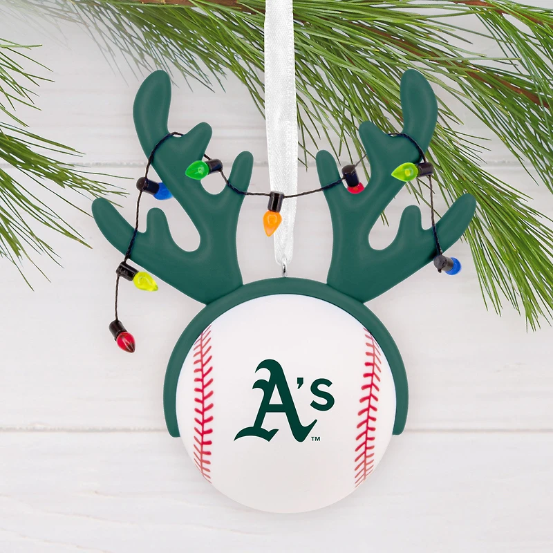 MLB Oakland Athletics™ Reindeer Baseball Hallmark Ornament for only USD 12.99 | Hallmark