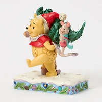 Jim Shore Disney Winnie the Pooh With Christmas Tree Figurine, 6.22" for only USD 69.99 | Hallmark