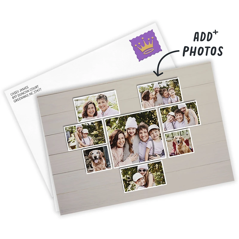 Personalized Heart-Shaped Photo Collage Photo Card for only USD 4.99 | Hallmark