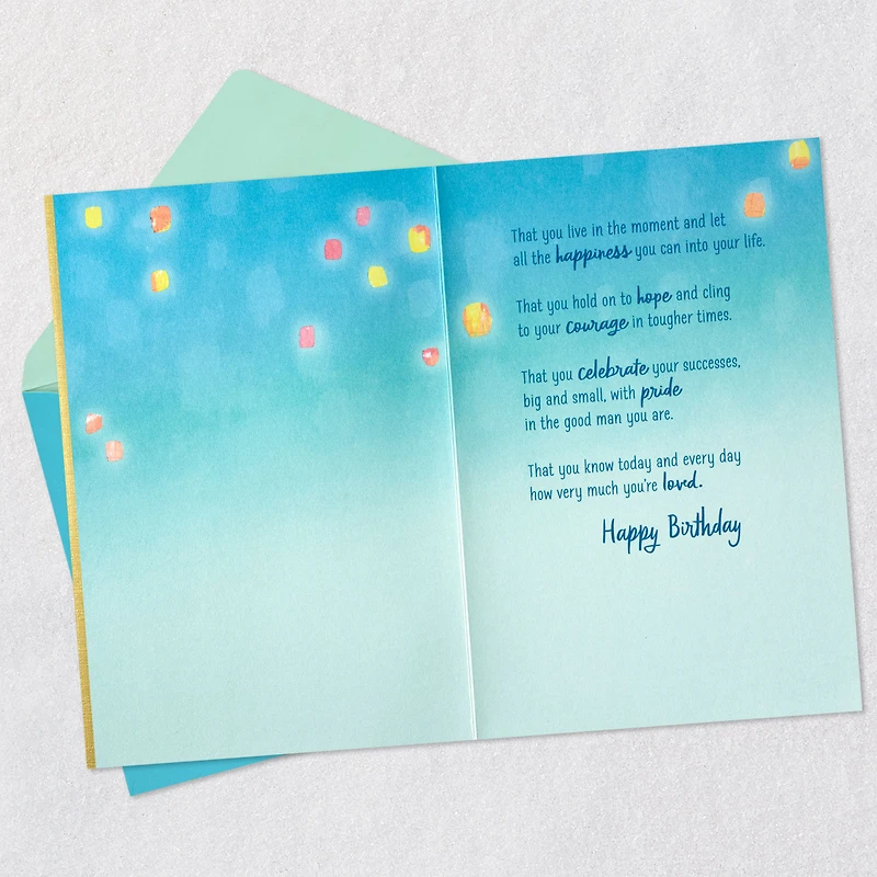 Let All the Happiness Into Your Life Birthday Card for Son for only USD 7.99 | Hallmark