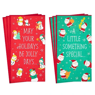 Snowmen and Santas Assorted Money Holder Christmas Cards, Pack of 6 for only USD 6.99 | Hallmark