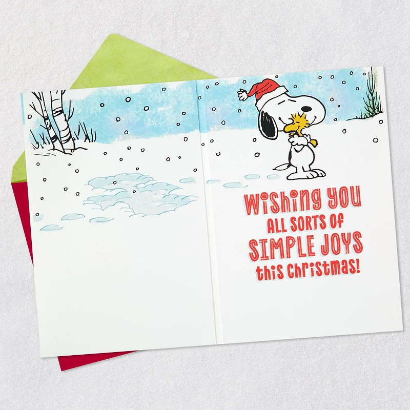Peanuts® Snoopy Snow Angel Musical Christmas Card With Motion for only USD 9.59 | Hallmark
