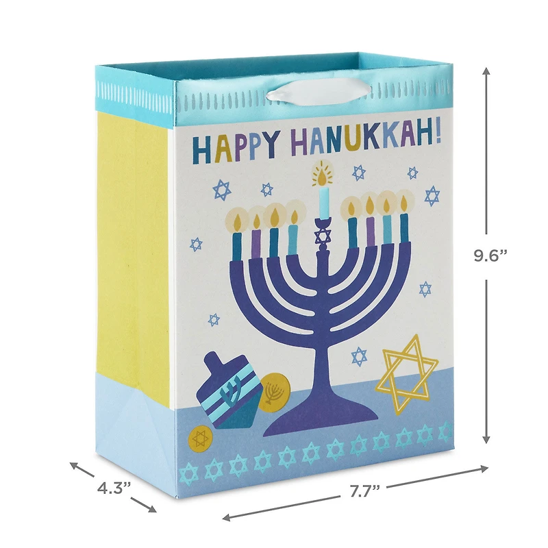 9.6" Glowing Menorah Medium Hanukkah Gift Bag for only USD 3.49 | Hallmark