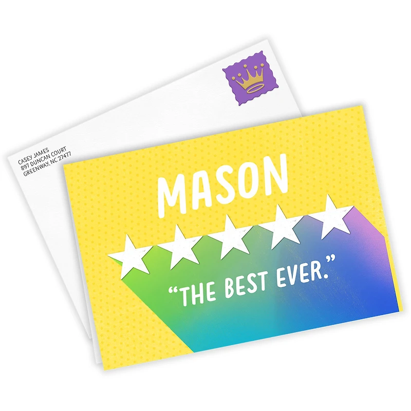 Personalized Five Stars Card for only USD 4.99 | Hallmark