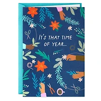 Garlands on Blue Boxed Christmas Cards, Pack of 16 for only USD 12.49 | Hallmark