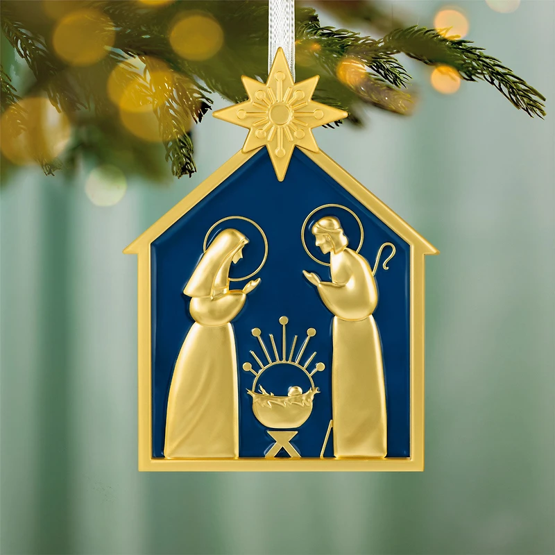 God So Loved the World Nativity Metal Ornament for only USD 30.99 | Hallmark