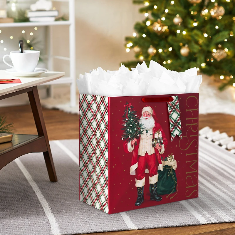 15" Smiling Santa Extra-Deep Christmas Gift Bag for only USD 5.99 | Hallmark