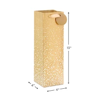 13" Gold Sparkle Wine Gift Bag for only USD 3.99 | Hallmark