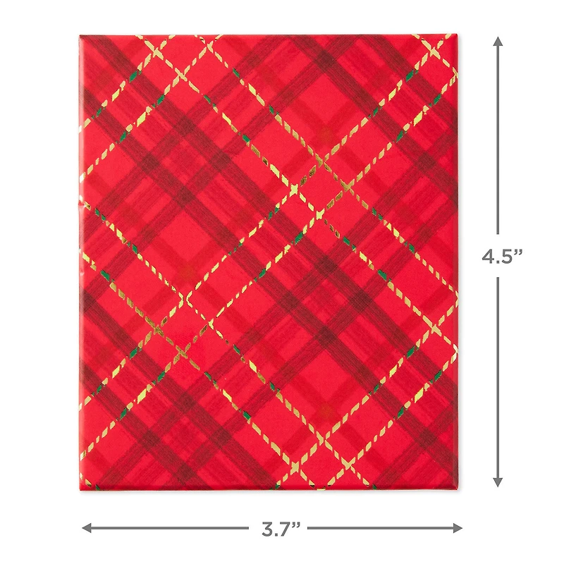 Red Plaid Holiday Gift Card Holder Box for only USD 4.99 | Hallmark
