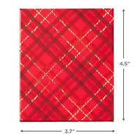 Red Plaid Holiday Gift Card Holder Box for only USD 4.99 | Hallmark