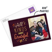 Personalized All Kinds of Grateful Photo Card for only USD 4.99 | Hallmark