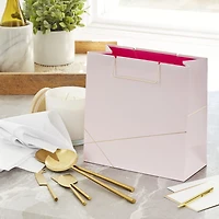 Light Pink With Gold Large Square Gift Bag, 10.4" for only USD 6.99 | Hallmark