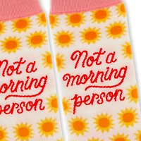Not a Morning Person Novelty Crew Socks for only USD 12.99 | Hallmark