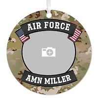 Air Force Metal Personalized Ornament, Custom Photo and Text for only USD 17.99 | Hallmark