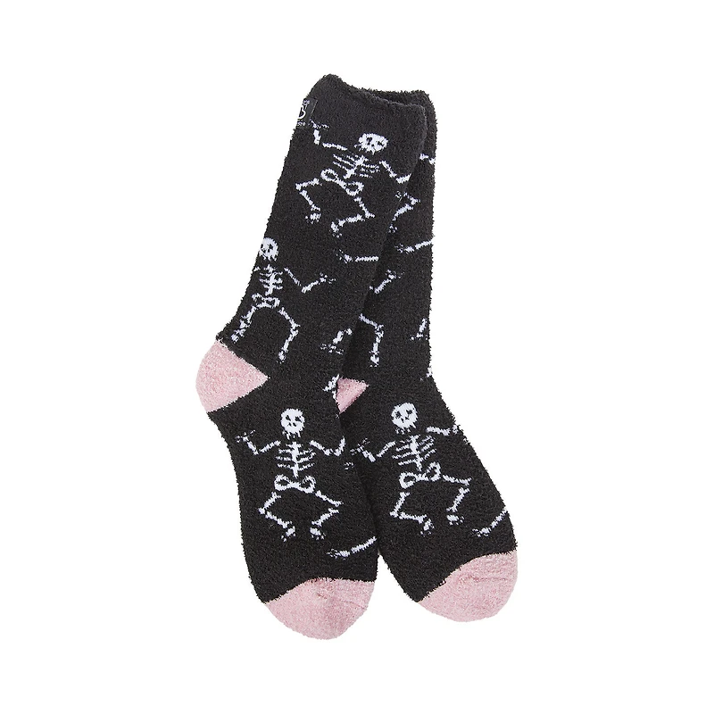 Crescent Sock Company Skeletons on Black Cozy Crew Socks for only USD 15.99 | Hallmark