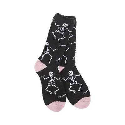 Crescent Sock Company Skeletons on Black Cozy Crew Socks for only USD 15.99 | Hallmark