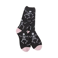 Crescent Sock Company Skeletons on Black Cozy Crew Socks for only USD 15.99 | Hallmark