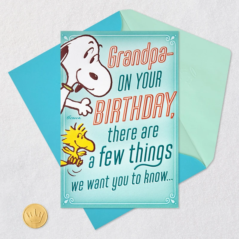 Peanuts® More Than a Few Great Things About You Pop-Up Birthday Card for Grandpa for only USD 5.59 | Hallmark