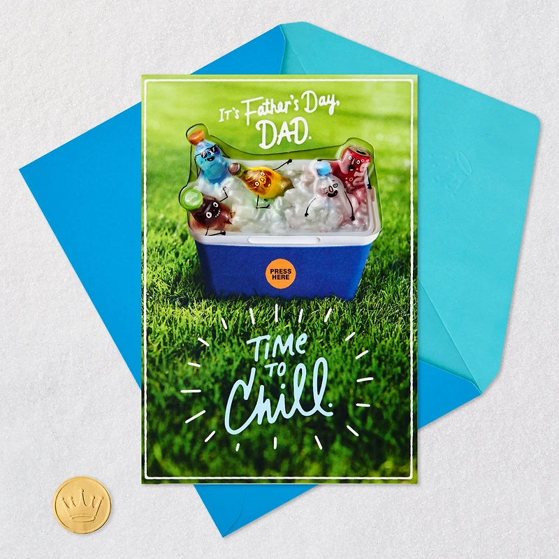 Time to Chill Funny Father's Day Card for Dad With Sound and Light for only USD 9.59 | Hallmark