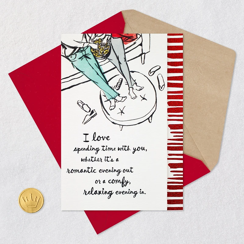 I Love Spending Time With You Romantic Valentine's Day Card for only USD 5.99 | Hallmark