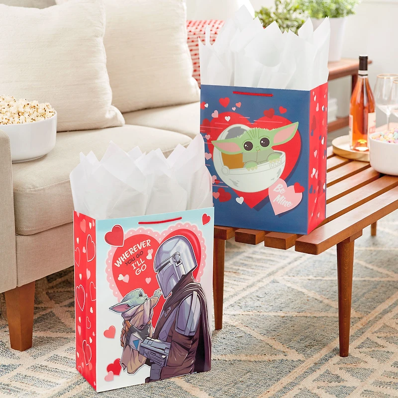 Star Wars: The Mandalorian™ 2-Pack Large and XL Valentine's Day Gift Bags for only USD 9.49 | Hallmark