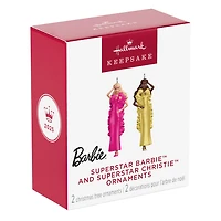 Mini Superstar Barbie™ and Superstar Christie™ Ornaments, Set of 2 for only USD 24.99 | Hallmark