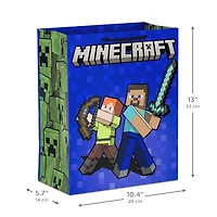 13" Minecraft Alex and Steve on Blue Large Gift Bag for only USD 4.49 | Hallmark