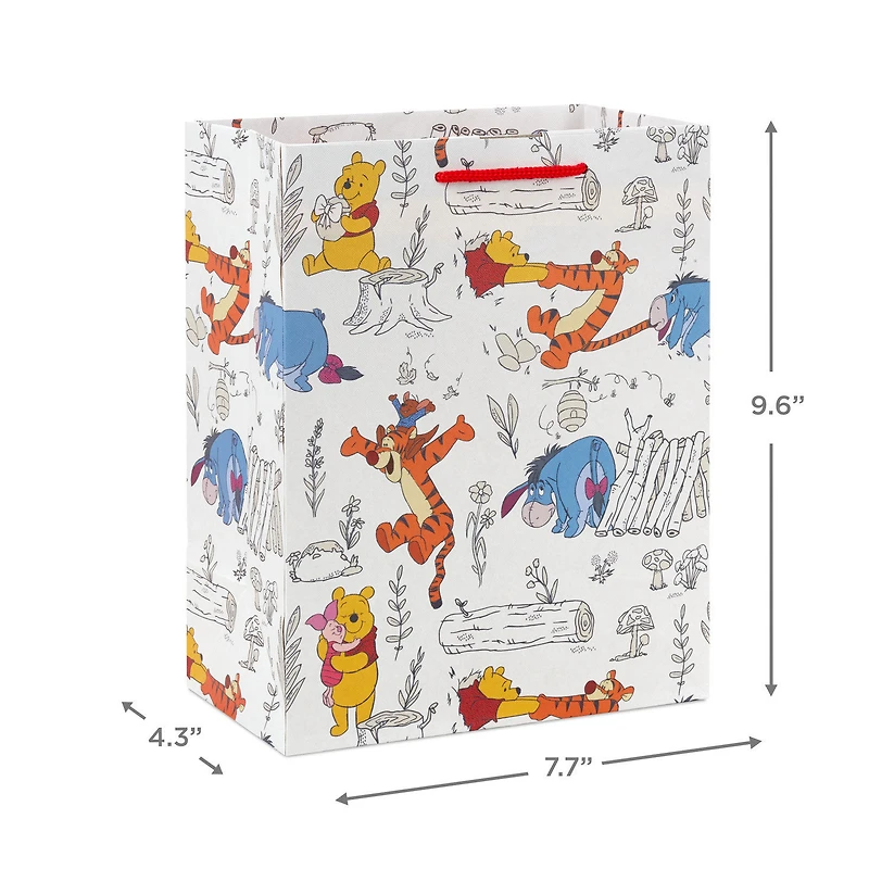 9.6" Disney Winnie the Pooh Friends Together Medium Gift Bag for only USD 3.49 | Hallmark